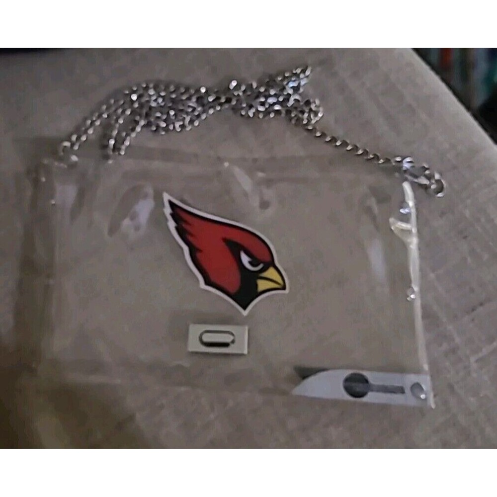 Arizona Cardinals  Clear Bag Little Earth Products W Chain Handle